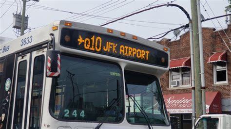 The Q10 Kew Gardens - Jfk Airport runs Daily.. Weekday trips start at 12:26am with the last trip at 1:22am and most often run about every 12 minutes. Saturday trips start at 12:26am with the last trip at 1:14am and most often run every 15 minutes.. 