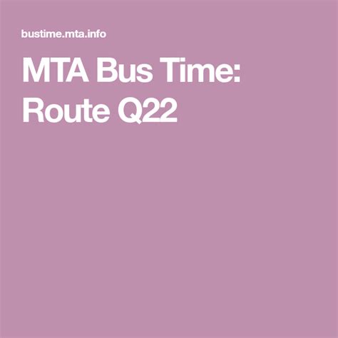 Q22 bus schedule. Things To Know About Q22 bus schedule. 