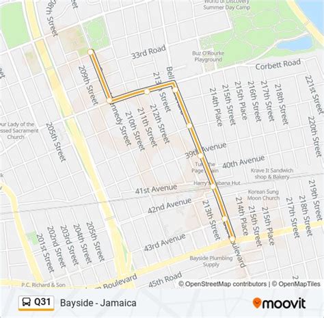 Route: Q31 Bayside - Jamaica. via Bell Blvd / Utop