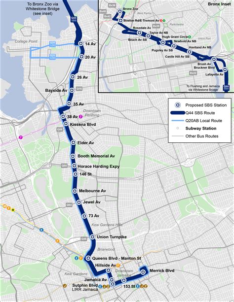 Q44 bus route. Originally a streetcar line, it now comprises the M86 Select Bus Service bus line. The M86 has the highest "per-mile ridership" of all bus routes in the city, and the second highest ridership of all Manhattan crosstown routes after the M14A/D routes along 14th Street. Because of this, the M86 became a Select Bus Service route in July 2015. 