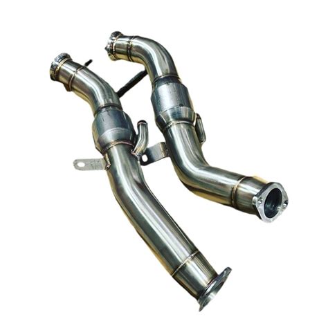Megan Racing Infiniti Q50 2014+ AWD/RWD 3.0 Twin Turbo Downpipe - MR-SSDP-IQ14X - MR-SSDP-IQ14X. Megan Racing stainless steel turbo downpipes for the 2014+ Infiniti Q50 3.0T are designed to replace the factory exhaust downpipes and secondary catalytic converter units with larger, free flowing components to aid in increasing exhaust flow and minimizing backpressure..