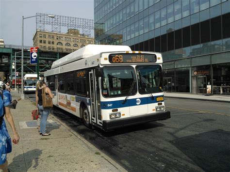 Q69 (MTA Bus Company) The first stop of the Q69 bus route is Astoria Blvd/82 St and the last stop is 28 St/Queens Plaza South. Q69 (Li City Queens Plz Via Ditmars Bl Via 21 St) is operational during everyday. Additional information: Q69 has 35 stops and the total trip duration for this route is approximately 40 minutes. On the go?. 