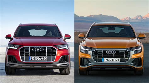 Q7 vs q8. The Audi Q7 45 Premium starts at $57,000 andt the Q7 55 Premium has a starting price of $62,500. While the Audi SQ7 will set you back at a starting price of $88,500. For the Audi Q8, things get costlier, as it starts at $70,800, and the Audi SQ8 starts at an MSRP of $93,500. And for the range-topper Audi RSQ8 … 