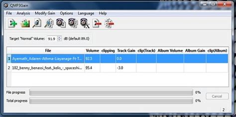 QMP3Gain (free) download Windows version