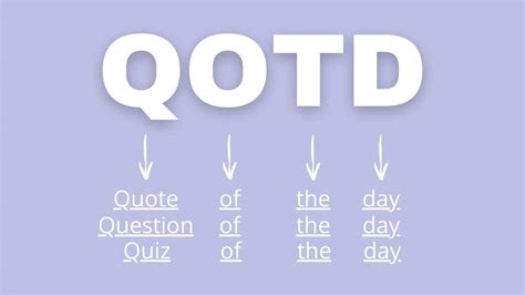 QOTD What Does QOTD Mean?