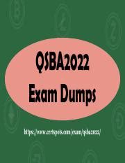 QSBA2022 Dumps Deutsch
