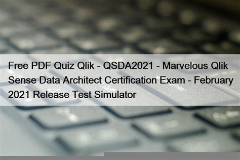 QSDA2021 PDF Testsoftware
