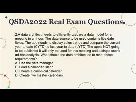 QSDA2022 Examsfragen