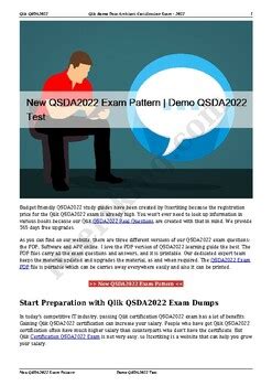 QSDA2022 PDF Testsoftware