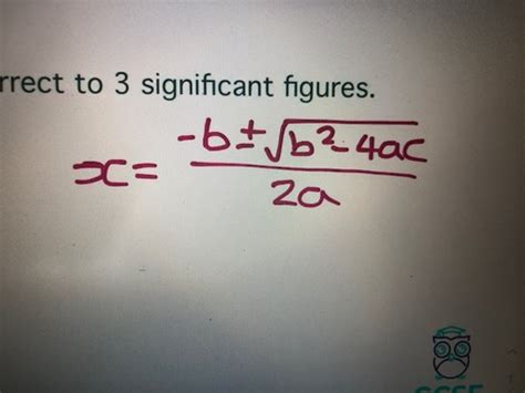 QUADRATIC FORMULA Flashcards Quizlet