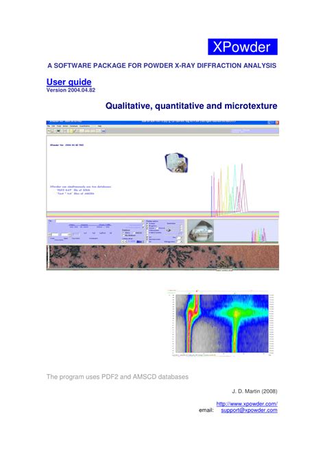 qualitative and quantitative PC program for X-ray powder diffraction - wintechmobiles.com