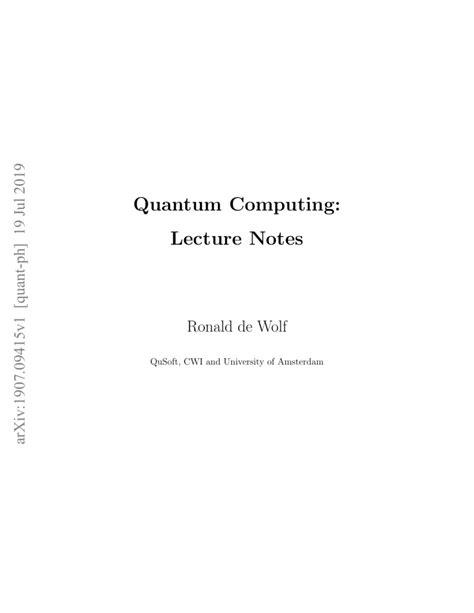 Quantum Computing: Lecture Notes - wintechmobiles.com