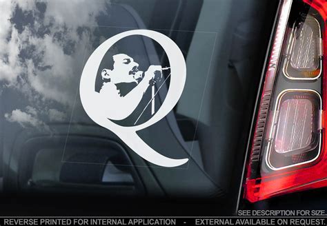 QUEEN, Car Sticker, Freddie Mercury Rock Band Music Window