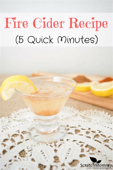 QUICK Fire Cider Recipe (5 minutes & drink!) Scratch Mommy