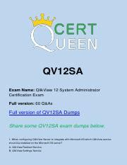 QV12SA Exam Fragen
