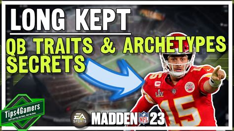 Qb traits madden 23. Quarterback Archetypes. There are 4 quarterback archetypes you can use your skill points to upgrade in Madden. Improviser. Strong Arm. Field General. Scrambler. We spent 100 skill points on each of these archetypes and we’ll go through what we found in much more detail a little later on in the article. 