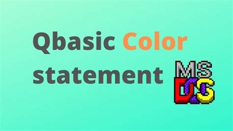 Qbasic Color statement - programmingbasic.com