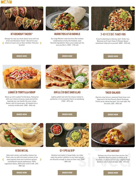 Qdoba menu calories. Nachos - served with chips and choice of queso (cal 730 - 750) Loaded Quesadilla - served with choice of tortilla, cheese, guacamole, sour cream (cal 820 - 840) Mini Bowls - served with choice of rice, beans, and protein (cal 150 - 280) Single Taco (Corn or Flour Tortilla) - served with choice of protein (cal. 60 - 220) 