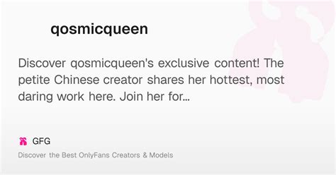 Qosmicqueen Onlyfans Leak