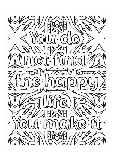 Qoute Coloring Pages