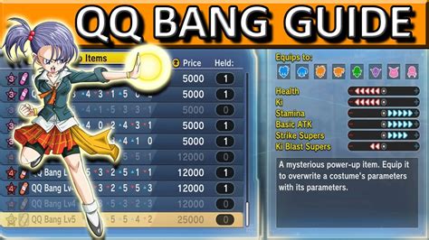 Qq bang guide. almost a year ago I saw a dude's CaC in city conton with everything +5 QQ bang, I play in ps4 but idk if he hacked or something but I saved his CaC in fav. and hired that mf for a lot of quest I was struggling with back then from some DLC, some weeks after that his CaC is gone from my fav. players list (as they all eventually vanish idk the reason) and I never … 