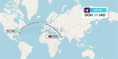Qr707 status. Flight status, tracking, and historical data for Qatar Airways 707 (QR707/QTR707) 21-Jan-2023 (DOH / OTHH-KIAD) including scheduled, estimated, and actual departure and arrival times. Products. Data Products. AeroAPI Flight data API with on-demand flight status and flight tracking data. 