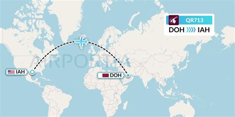 Track the live flight status of QR713 from Doha to Houston with real-time updates on flight arrival, departure times, airport delays, and historical flight information. ... Qatar Airways QR713 Flight Status. Wed, 26 April. Thu, 27 April. Fri, 28 April. Scheduled. Qatar Airways QR713. 16h 0min 12925km. Scheduled: 27 Apr. Scheduled. Scheduled: 27 ...