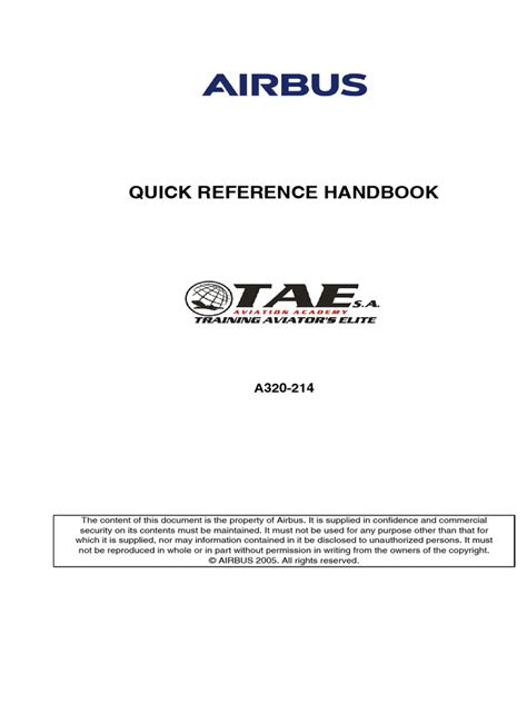 Qrh a320.  Normal and abnormal expanded check-list A quick reference hand...