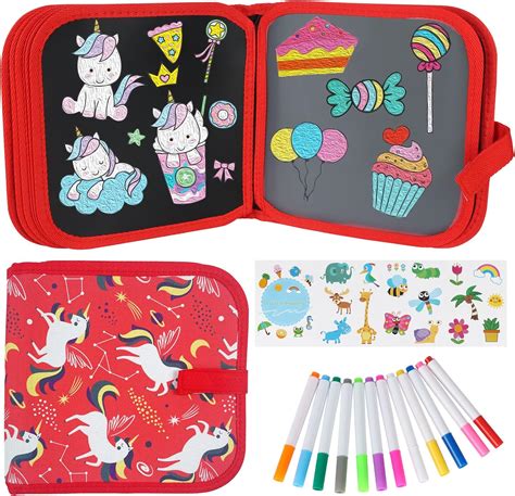 Qrytoi Erasable Book Doodle Set for Kids,Magic Drawing Book …