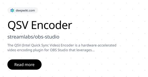 Qsv encoder streamlabs.  It&rsquo;s a fantastic way to jump right in with...