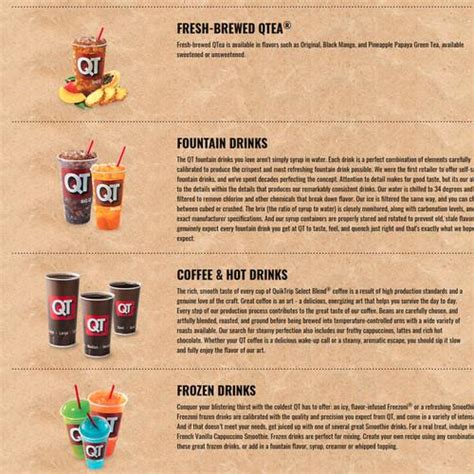 Qt Drinks Prices
