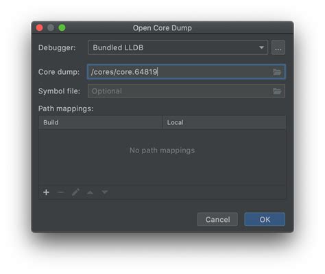 Qt creator core dump.  In order to change something on the GUI - open the...