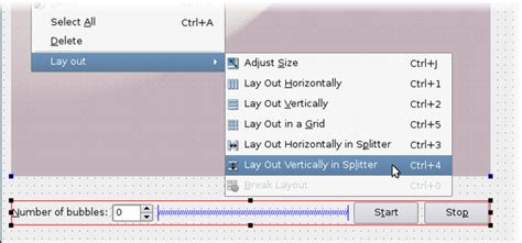 Qt resizable layout.  Splitter Layouts Another common way to manage the layout of objects ...