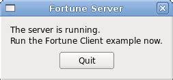 Qt server example.  This example is intended to be run alongside the Fortune...