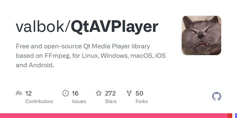 Qt video player.  Free and open-source Qt Media Player library based on...
