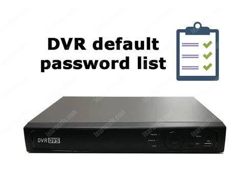 Qt5440 dvr default password.  Regularly update and securely store passwords to avoid loc...