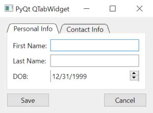 Qtabwidget get current tab.  tabs = QTabWidget(), for instance.  We wo...