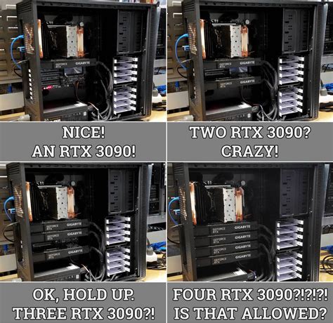 Quad GeForce RTX 3090 tested on a single PC running