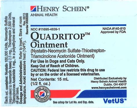 Quadritop Ointment for Animal Use - Drugs.com