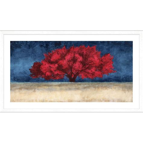 Quadro, stampa su tela. Jan Eelder, Albero Rosso