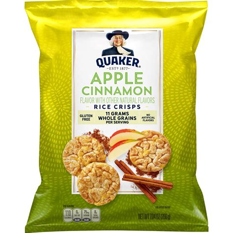 Quaker Gluten-Free Apple Cinnamon Rice Cakes, 7.04 Oz.