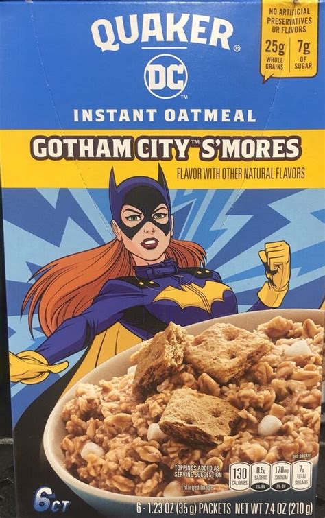 Quaker Instant Oatmeal Gotham City S’mores - DC Batman ... - eBay