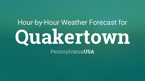 Quakertown forecast. Be prepared with the most accurate 10-day forecast for Quakertown, PA with highs, lows, chance of precipitation from The Weather Channel and Weather.com 