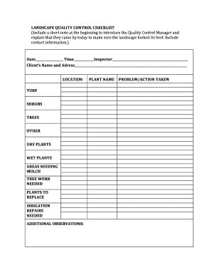 Quality Control Forms And Checklists Fill Out And Sign Printable Pdf Template Signnow