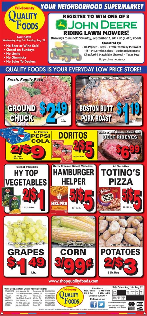 Quality Foods Inc Weekly Newsletter. Weekly Sales and Upd