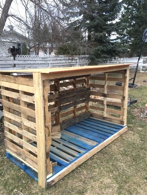 Quality wood shed kits ~ Bike shed made from pallets