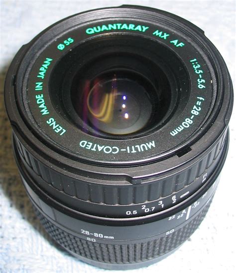 Quantaray AF 28-80mm f/3.5-5.6 Aspherical D Lens For Minolta AF