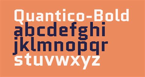 Quantico-Bold free Font - What Font Is