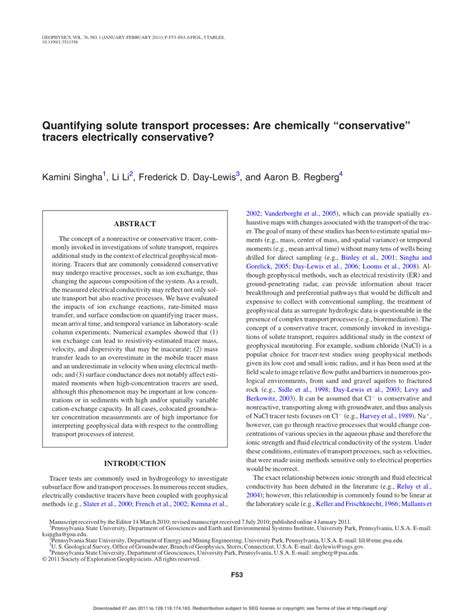 Quantifying solute transport processes: Are chemically …