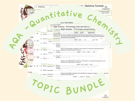 Quantitative Chemistry Workbook - AQA Teaching Resources